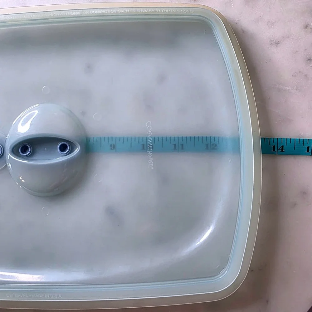 CorningWare CW 13-VPC Vented Plastic Lid Replacement Blue 13.5x9.25 Inch